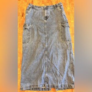 Vintage Cherokee Blue Denim Skirt- Women’s Size Large 12
